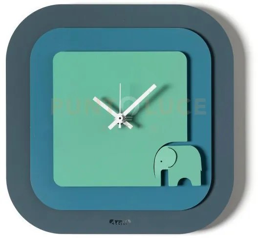 Orologio da parete moderno to petrolio ,blu oltremare ,verde acqua