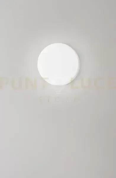 Pastille plafoniera in vetro e metallo bianco opaco led 18w cct 300...