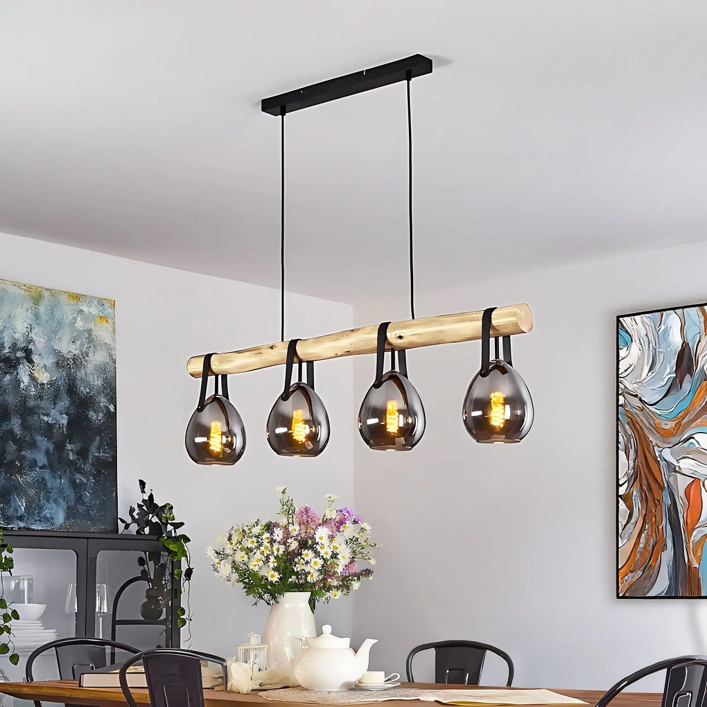 Lampada APP1775-4CP WOOD GREY