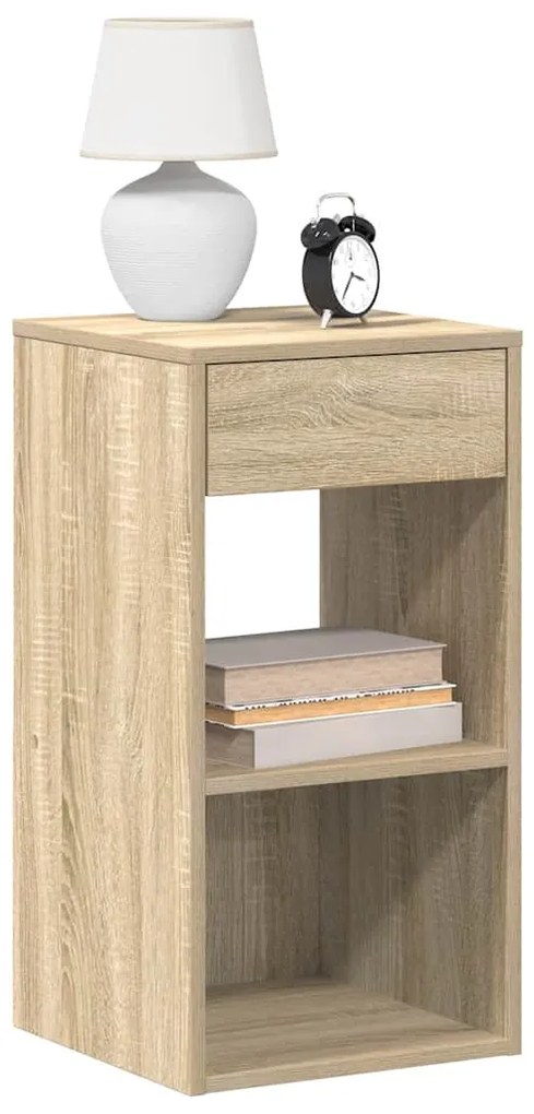 Comodino Con Cassetto Rovere Sonoma 35x34x66,5 Cm /