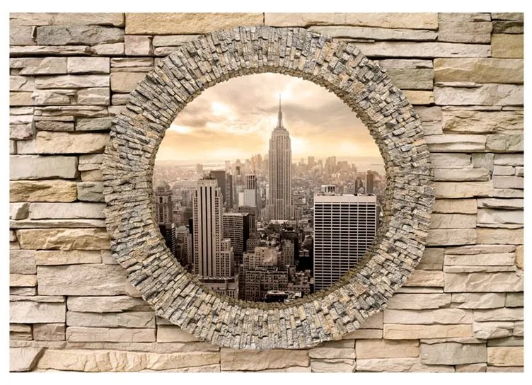 Fotomurale  Hidden City  Colore Beige, Dimensioni e Misure 150x105