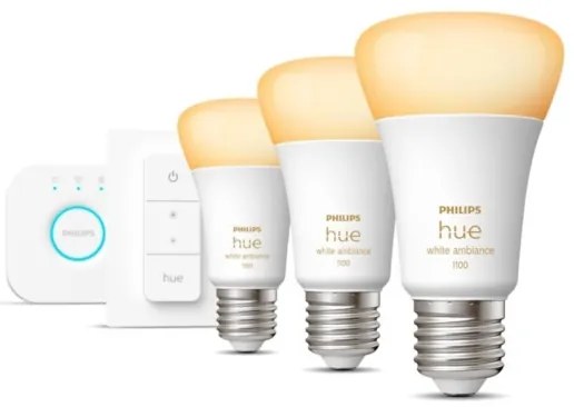 Set base Philips Hue WA 3xE27/11W 2200-6500K + dispositivo di collegamento