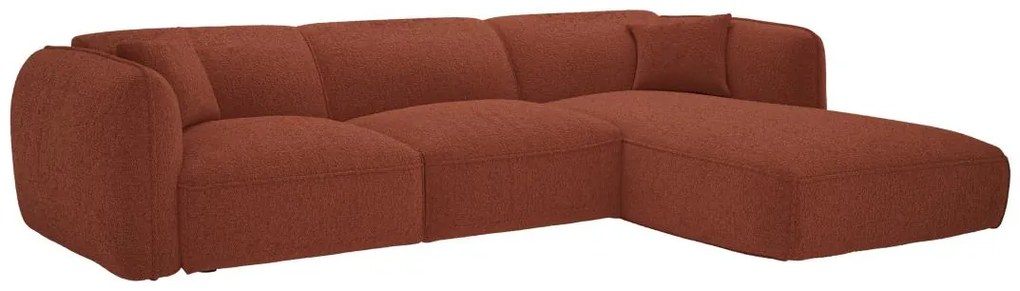 Divano in Tessuto Terracotta - Angolo a destra - CAMILIO della Maison Céphy