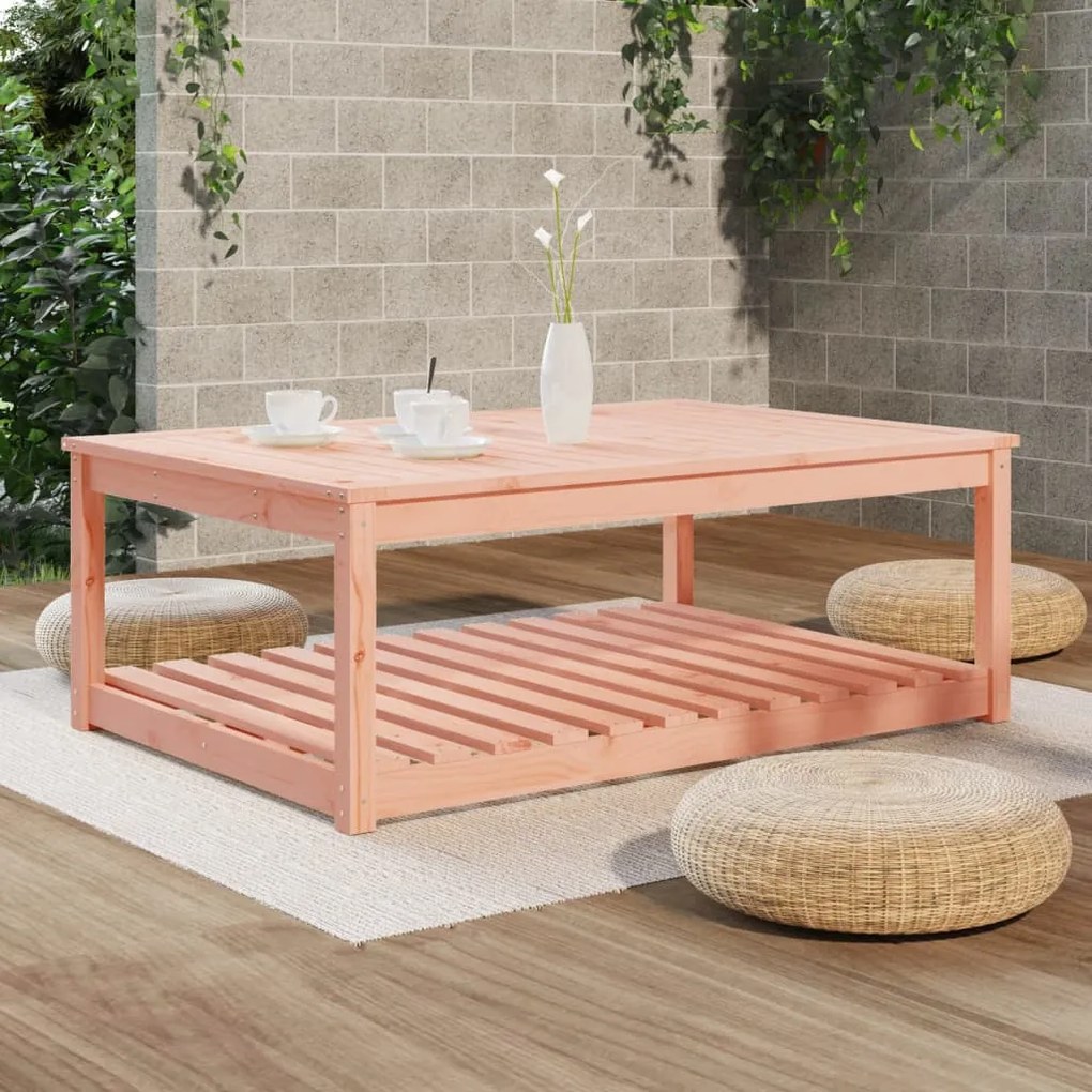 Tavolo da giardino 121x82,5x45 cm in legno massello di douglas