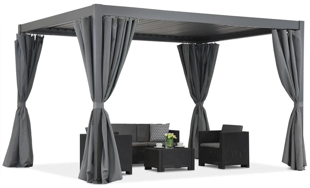 Pergola da terrazzo autoportante Lagos Premium 3x3 Garden Point antracite