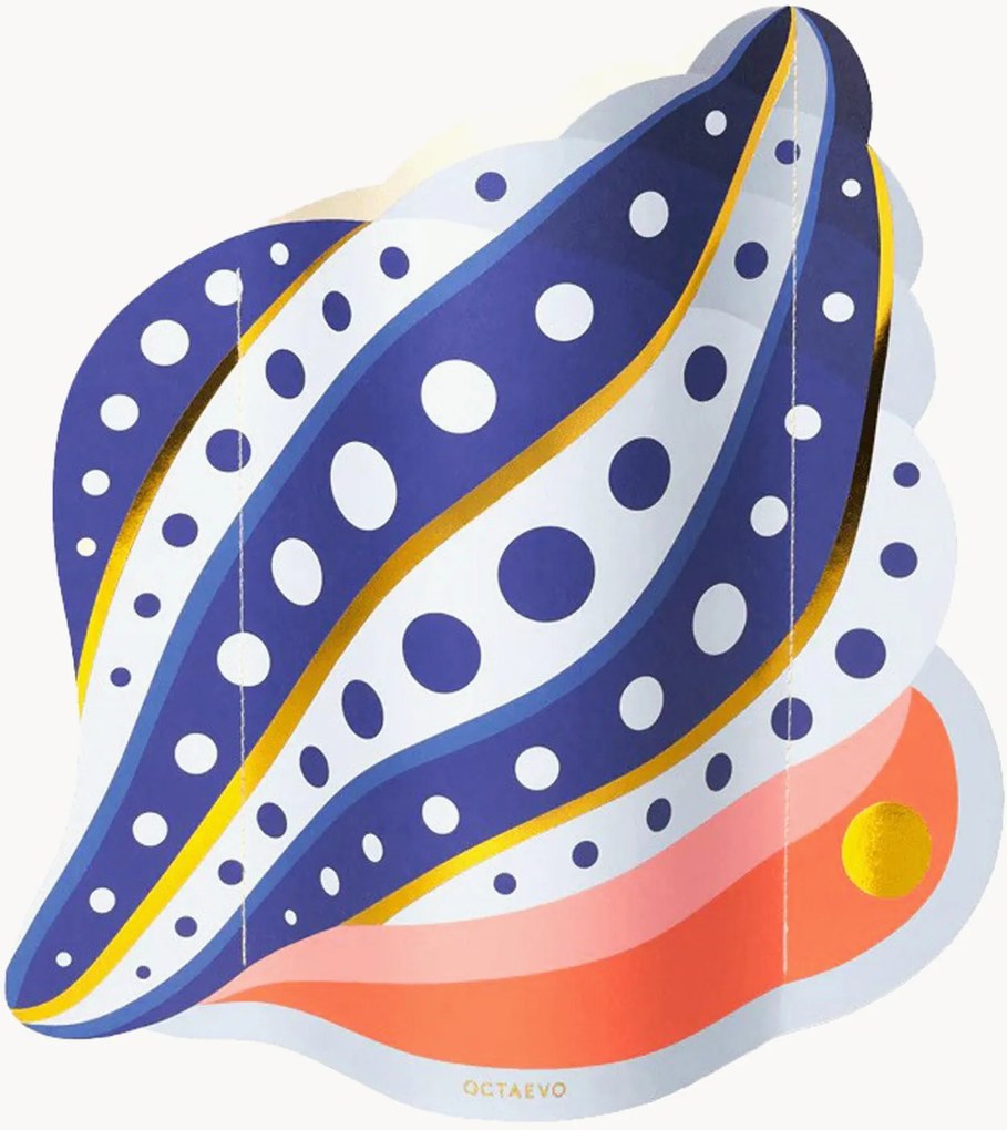 Vaso decorativo fatto a mano Shell, alt. 29 cm