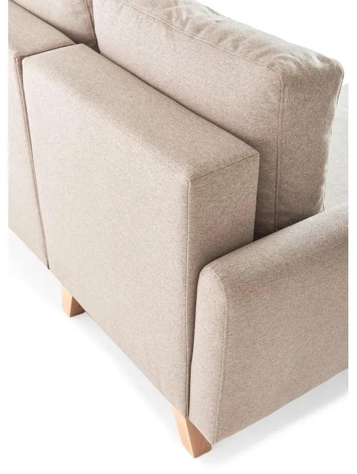 Divano letto variabile beige ad angolo Pop - Bonami Selection