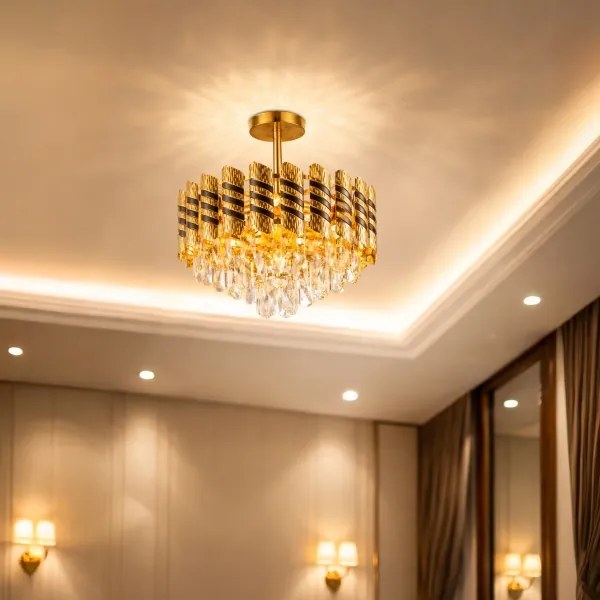 Brilagi - Plafoniera CRISTAL 5xE14/40W/230V Ø 38 cm