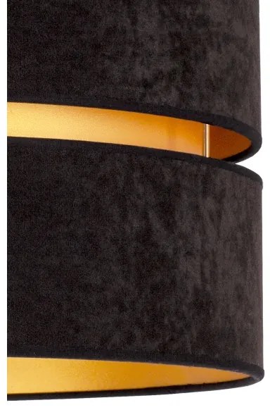 Duolla - Lampadario a sospensione con filo DUO 1xE27/15W/230V diametro 40 cm nero/oro