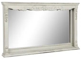 Specchio da parete DKD Home Decor 125 x 12 x 76 cm Abete Cristallo Bianco Vintage Legno MDF
