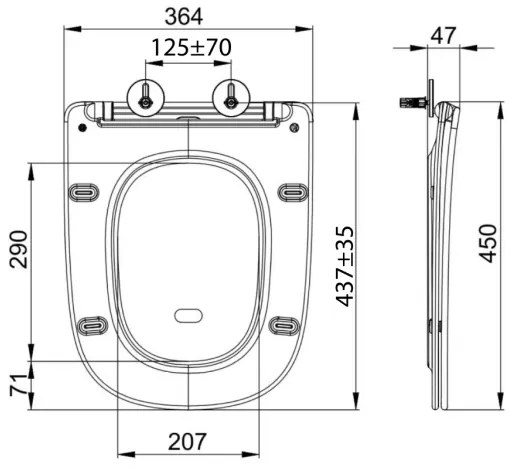Sapho - Sedile WC SoftClose BELLO bianco