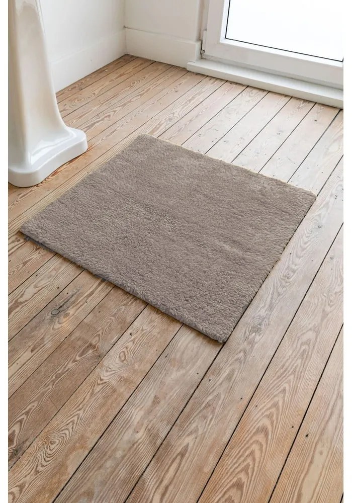 Tappeto da bagno in cotone marrone Luca, 60 x 60 cm - Tiseco Home Studio