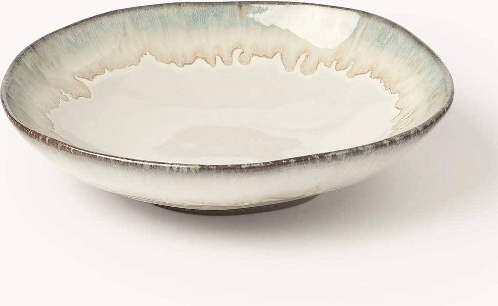 Set di 4 piatti fondi fatti a mano Myrtille