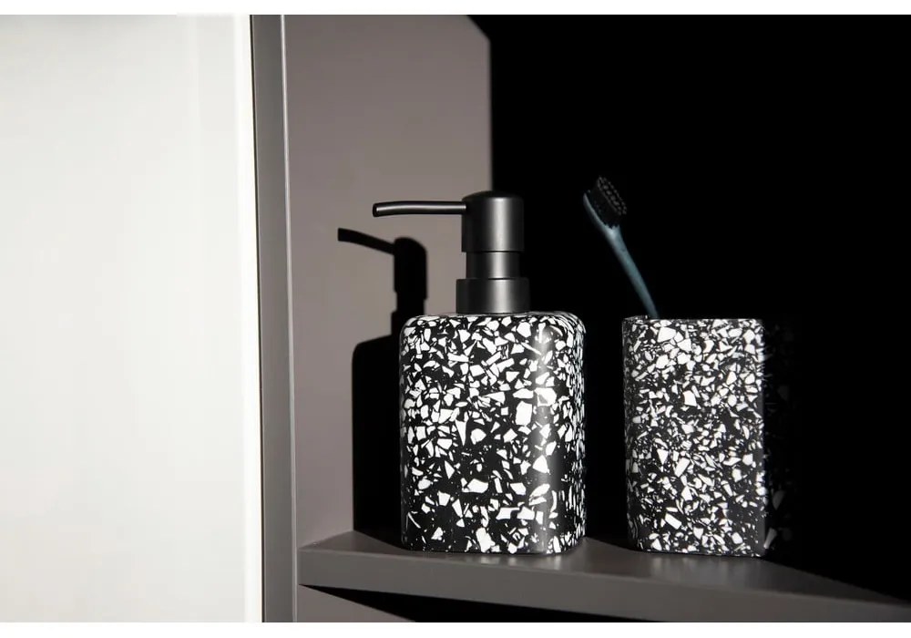 Tazza nera per spazzolini da denti Terrazzo - Wenko