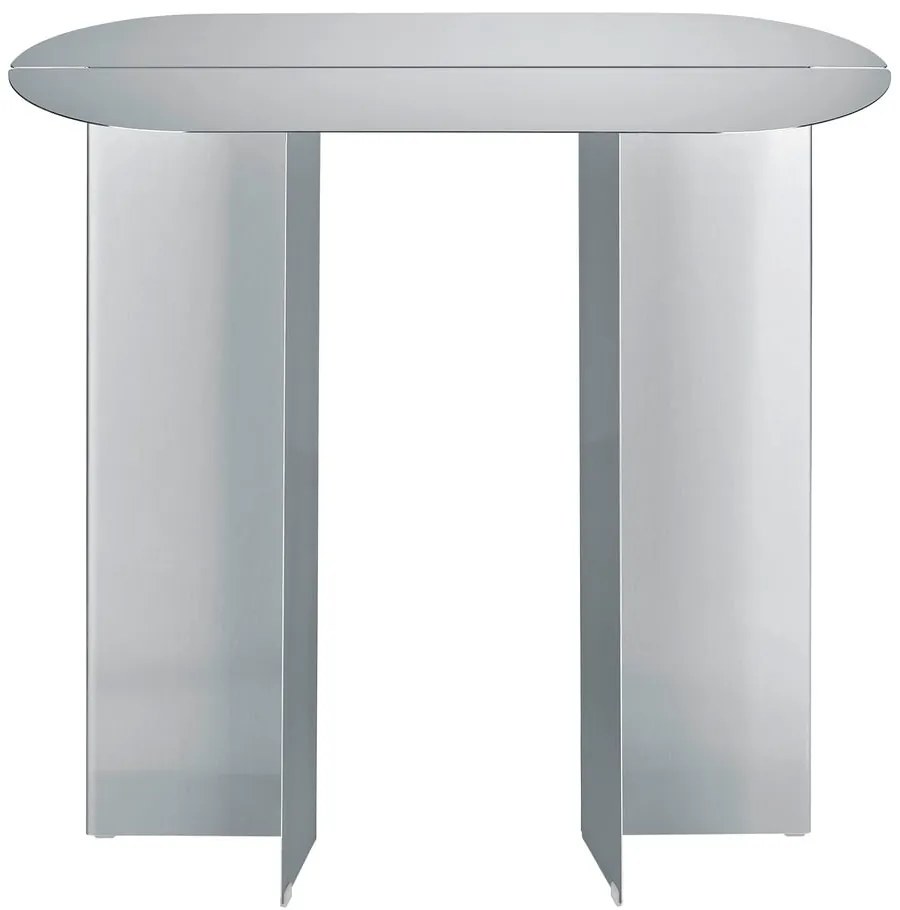 Tavolo consolle color argento opaco in acciaio inox 35x80 cm Oru – Blomus