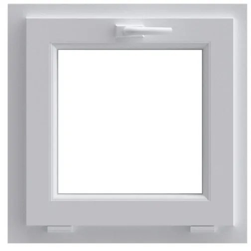 Finestra in PVC bianco L 60 x H 60 cm, 1 anta ribaltabile
