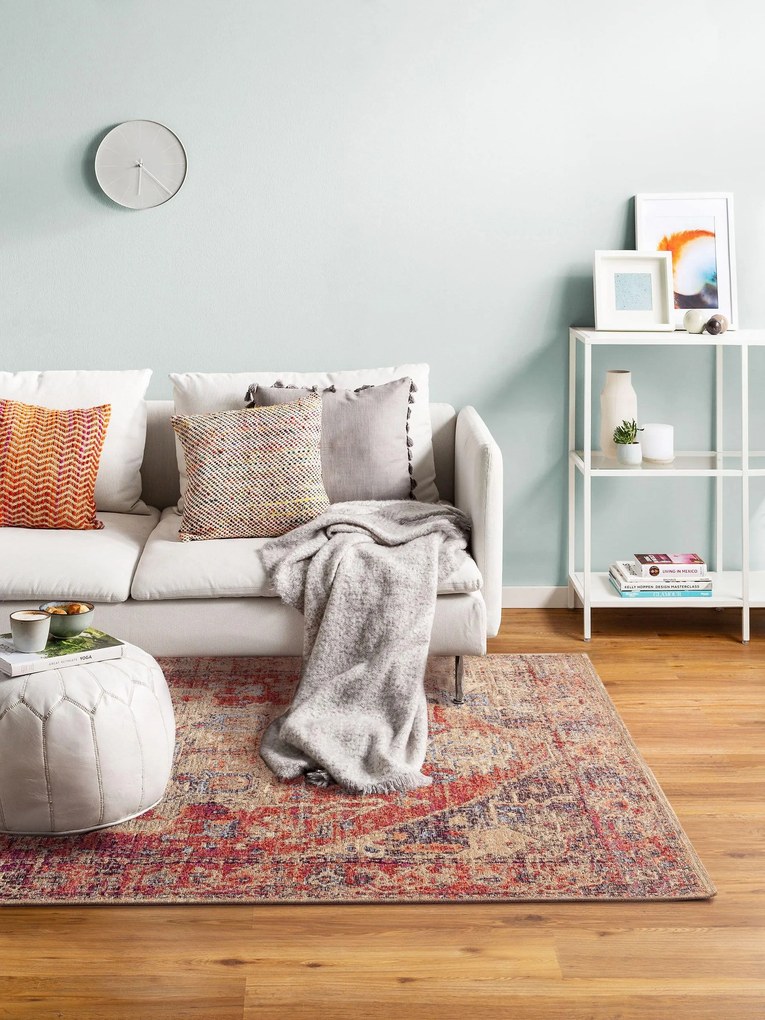 benuta Pop Tappeto a tessitura piatta Stay Multicolor 75x165 cm - Tappeto design moderno soggiorno