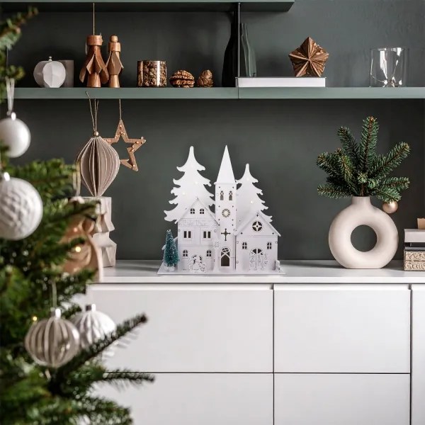 Brilagi - Chiesetta natalizia LED/2xAA