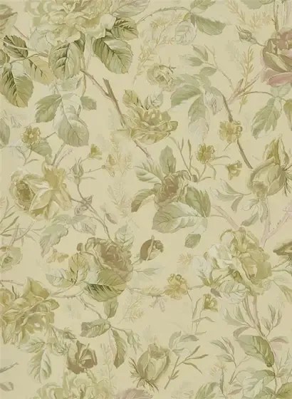 Ralph Lauren Carta da parati Marston Gate Floral - Vintage Rose