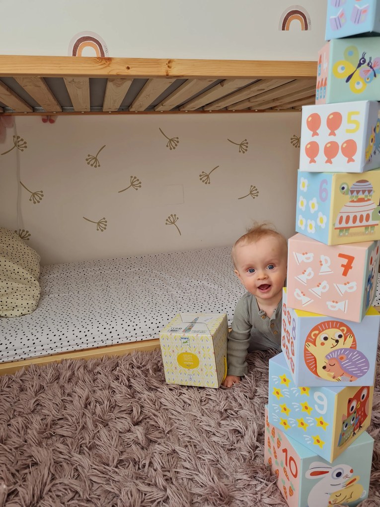 Cubi sovrapponibili - piramide con animali