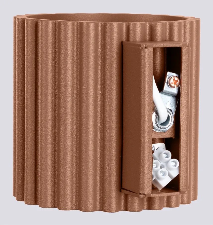 Lampada da parete marrone chiaro ø 10 cm Zora – Sollux