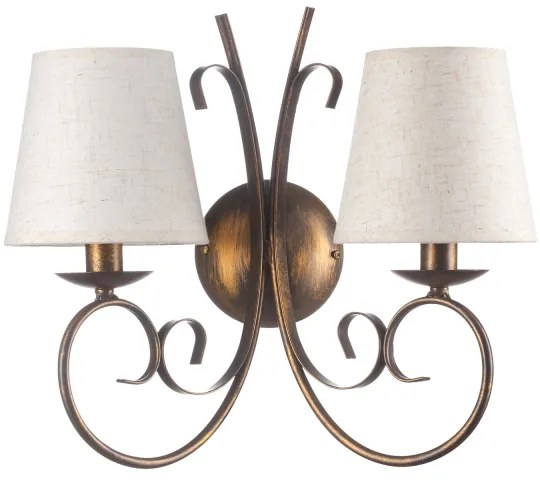 ONLI - Applique POMPEI 2xE14/6W/230V bronzo