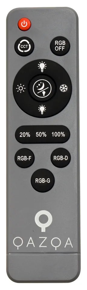 Plafoniera moderna grigia con bianco 48cm incl. LED dimmerabile RGB - Kanton