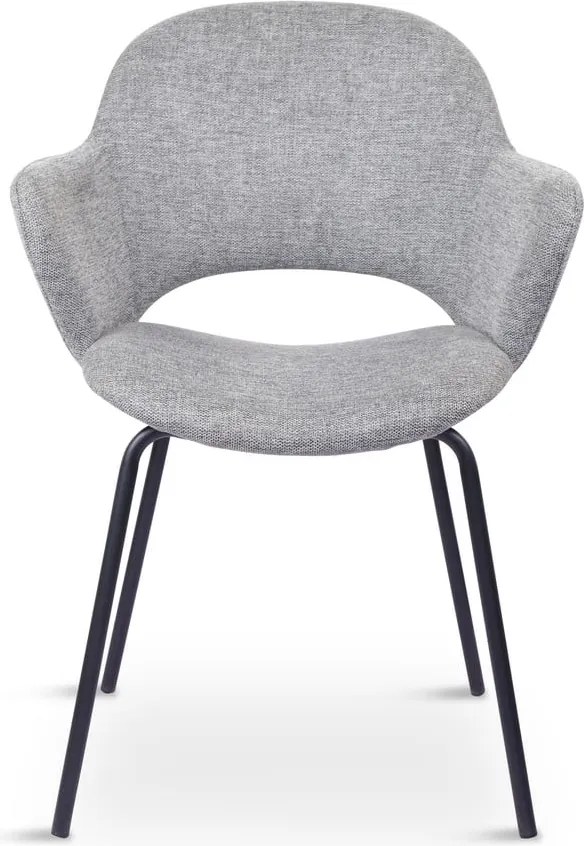 Set di sedie da pranzo grigio chiaro in imbottito 2 pz Rowley – Unique Furniture