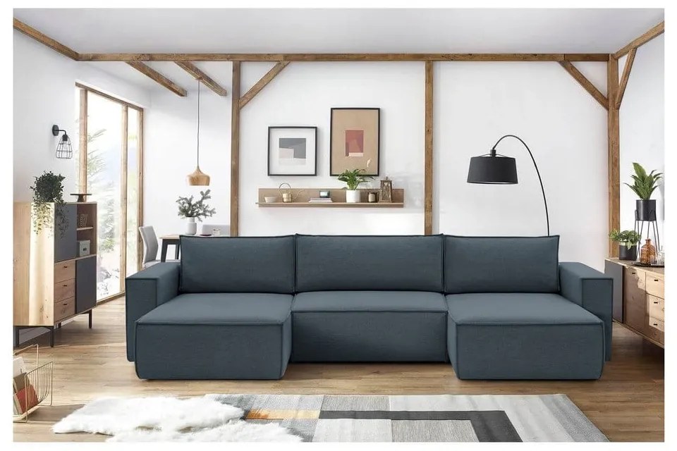 Divano angolare blu scuro (a U) Nihad structural - Bobochic Paris