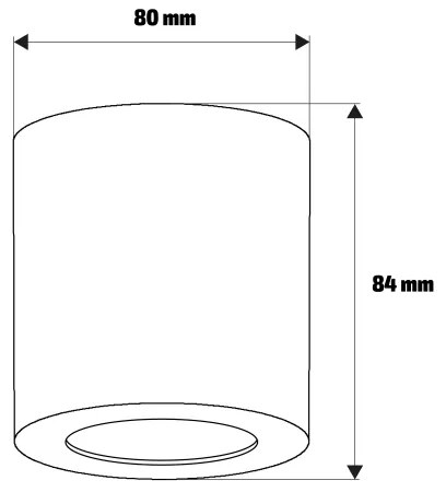 Brilagi - Faretto da bagno MIA 1xGU10/30W/230V 84x80 mm beige IP44