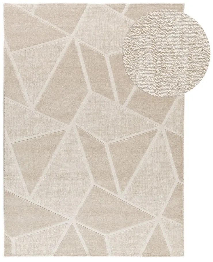 Tappeto crema 160x230 cm Sensation - Universal