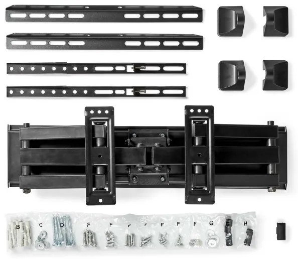 Nedis TVWM5350BK - Supporto da parete per TV Full Motion 30-70”