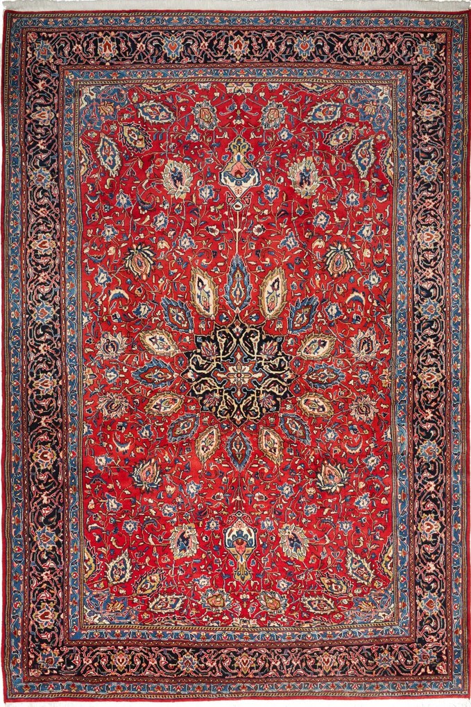 Sarouk Tappeto persiano 320x220 Rosso (Iran) Annodato A Mano