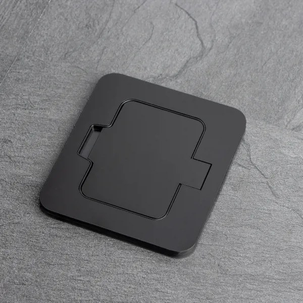 Solight 5B322B - Presa a pavimento da incasso per esterno IP55 nero rettangolare