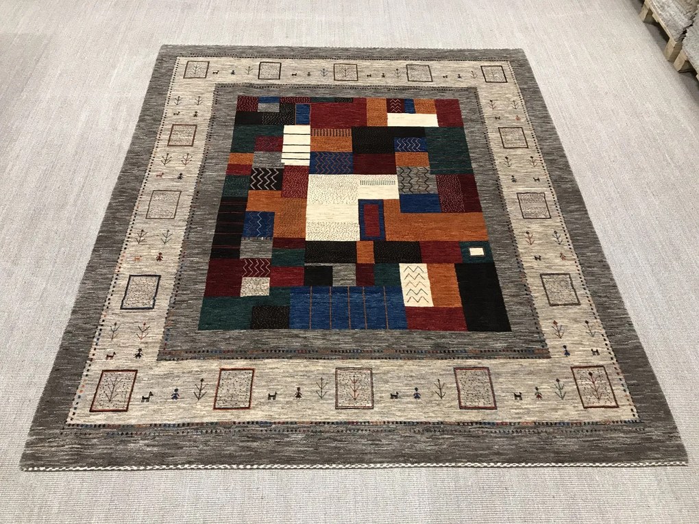 Gashguli Tappeto persiano 290 x 250 Verde (Iran) Annodato A Mano