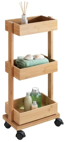 WENKO 24390100 - Scaffale TORTONA 18x71,5 cm marrone/nero