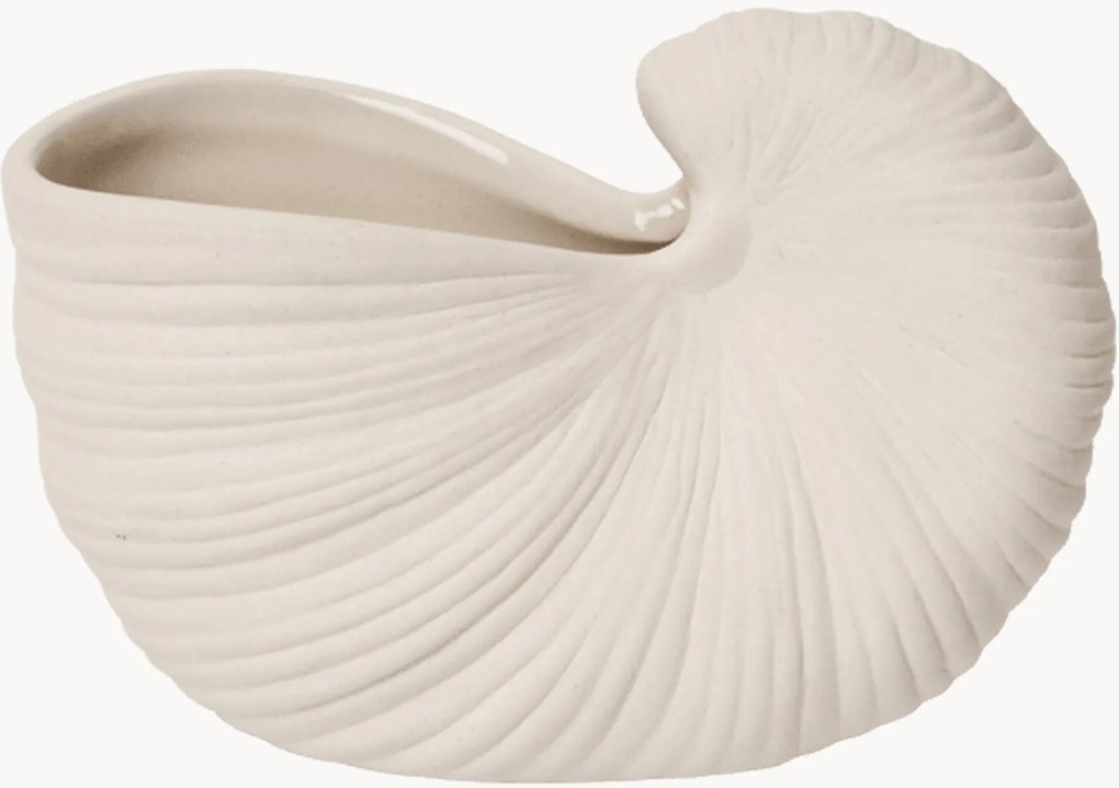 Vaso per fiori a forma di conchiglia Shell, larg. 11 cm