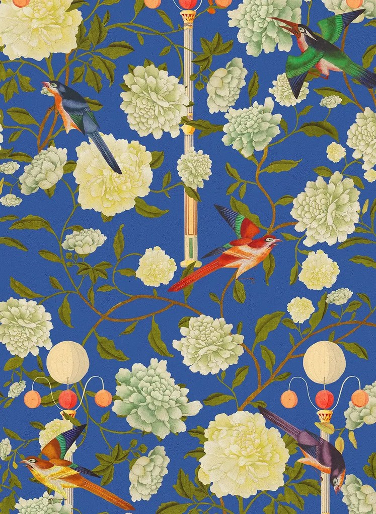 MINDTHEGAP Tapete The Garden Of Immortality - Blue/ White/
