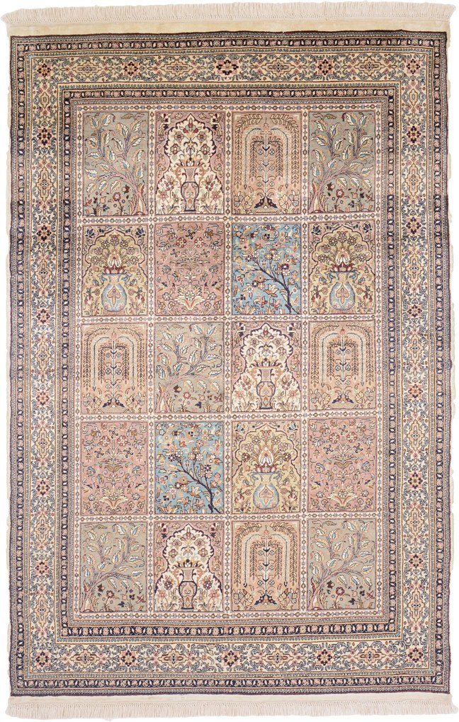 Cashmere Silk Tappeto orientale 120x190 (Indian) Annodato A Mano