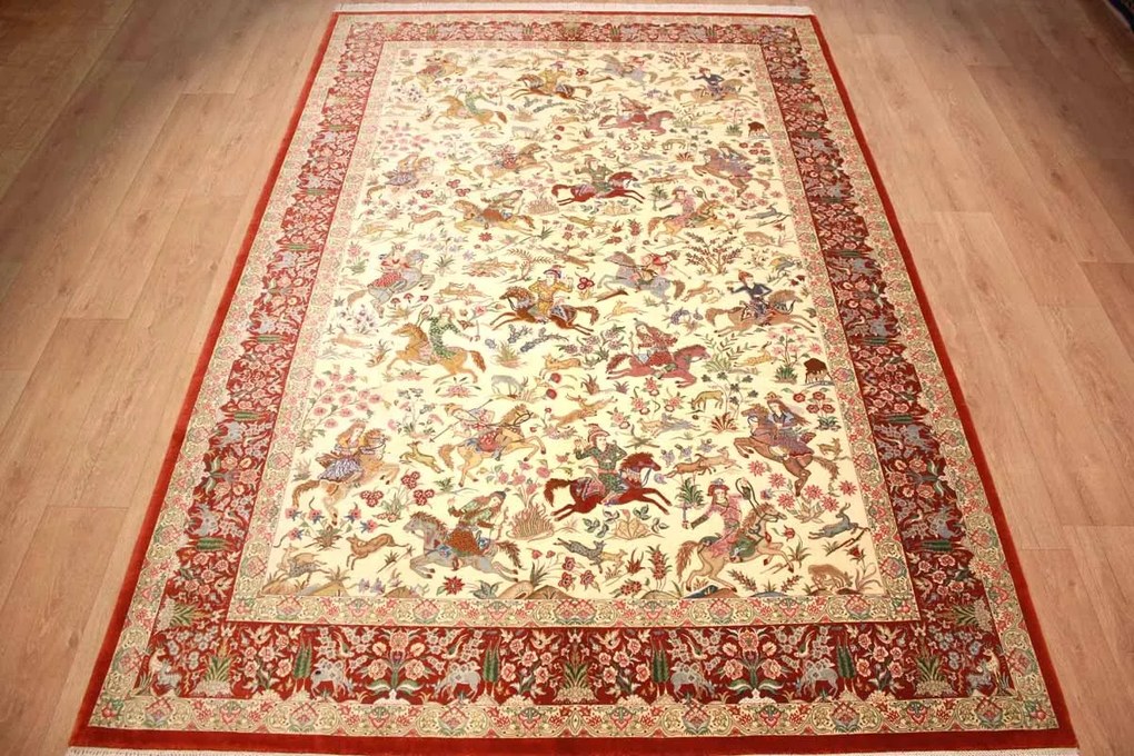 Ghom Tappeto 310x200 (Iran) Annodato A Mano