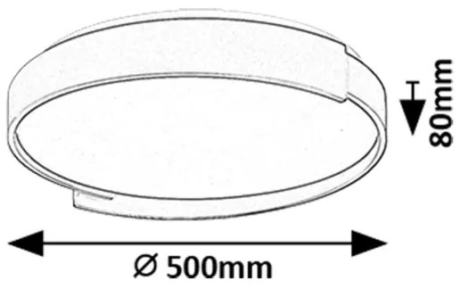 Rabalux 71306 - Plafoniera LED dimmerabile LALEH LED/48W/230V 3000-6500K + TC