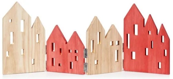 Markslöjd 705743 - Decorazione natalizia LED VIEW LED/0,9W/3V legno/rosso