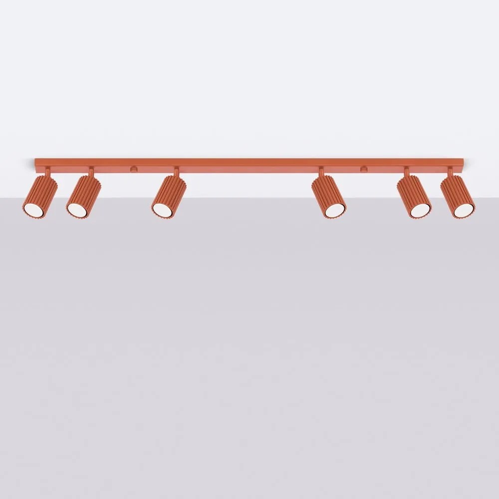 Faretto color mattone 6,5x117 cm Gleam – Sollux