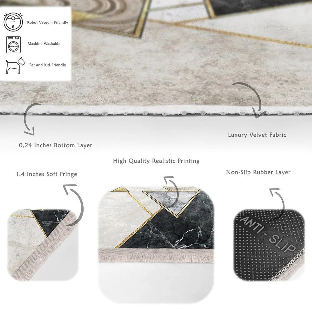 Tappeto beige 160x230 cm - Mila Home