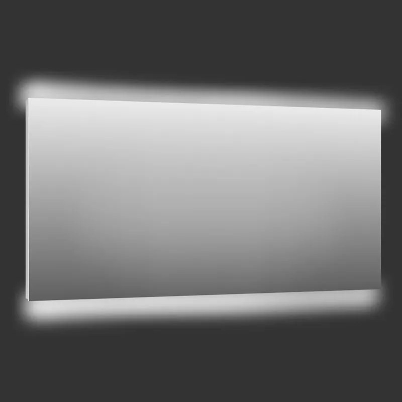 Specchio con illuminazione integrata bagno rettangolare Retroil L 175 x H 70 x P 2 cm grigio / argento