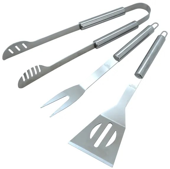 Utensili per grigliare in acciaio inox 3 pz
