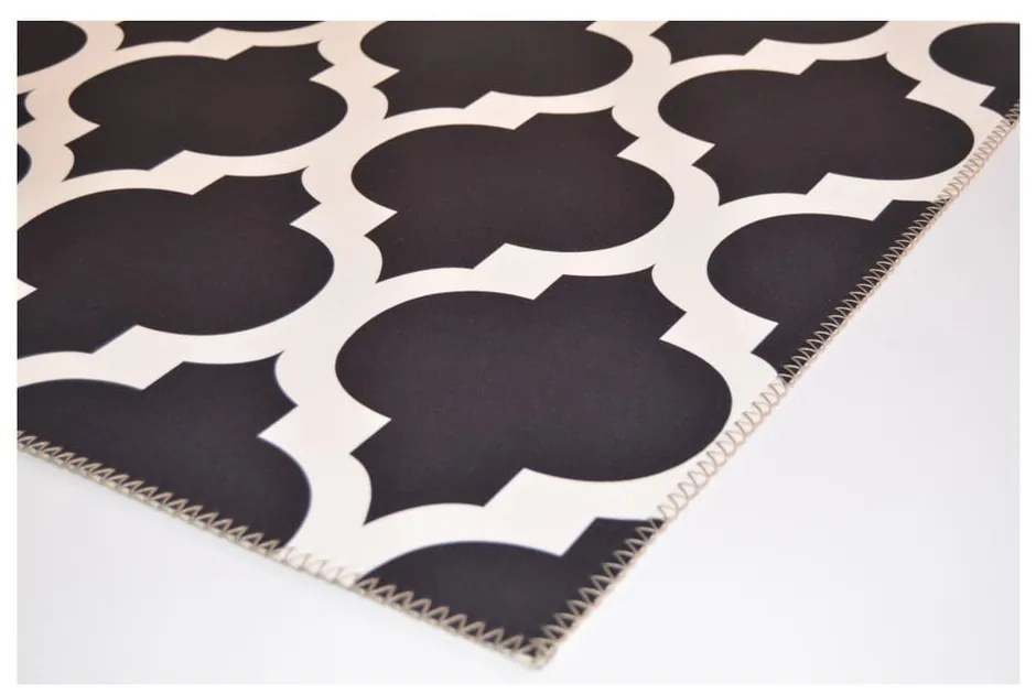 Tappeto Elisabeth in bianco e nero, 80 x 150 cm Geo - Vitaus