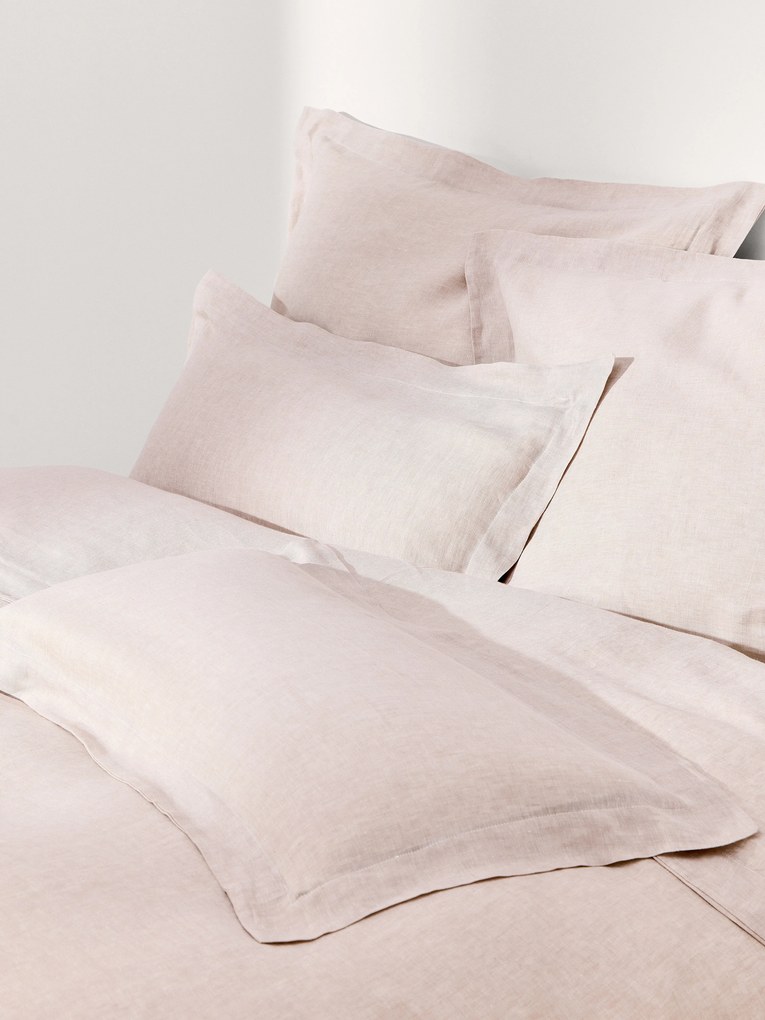 Copripiumino in lino con cucitura in rilievo Linna