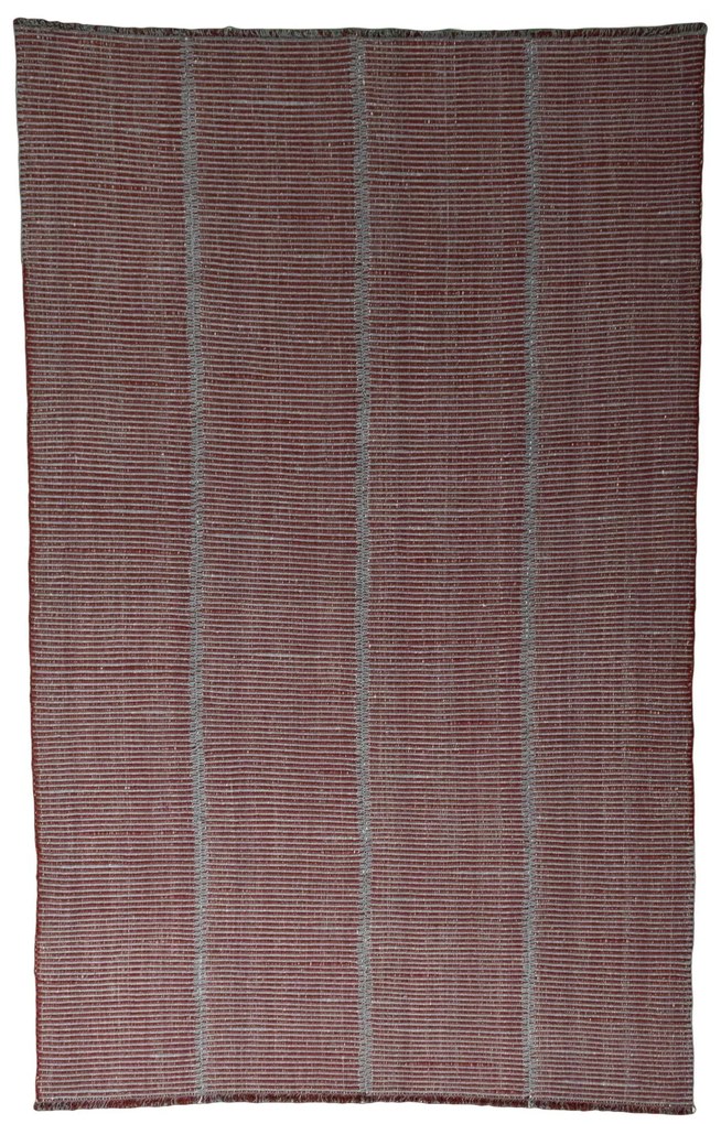 Kilim Tappeto 320x200 Rosso (Iran) Tessuto A Mano
