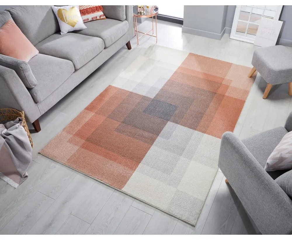 Tappeto grigio e rosa , 120 x 170 cm Plaza - Flair Rugs